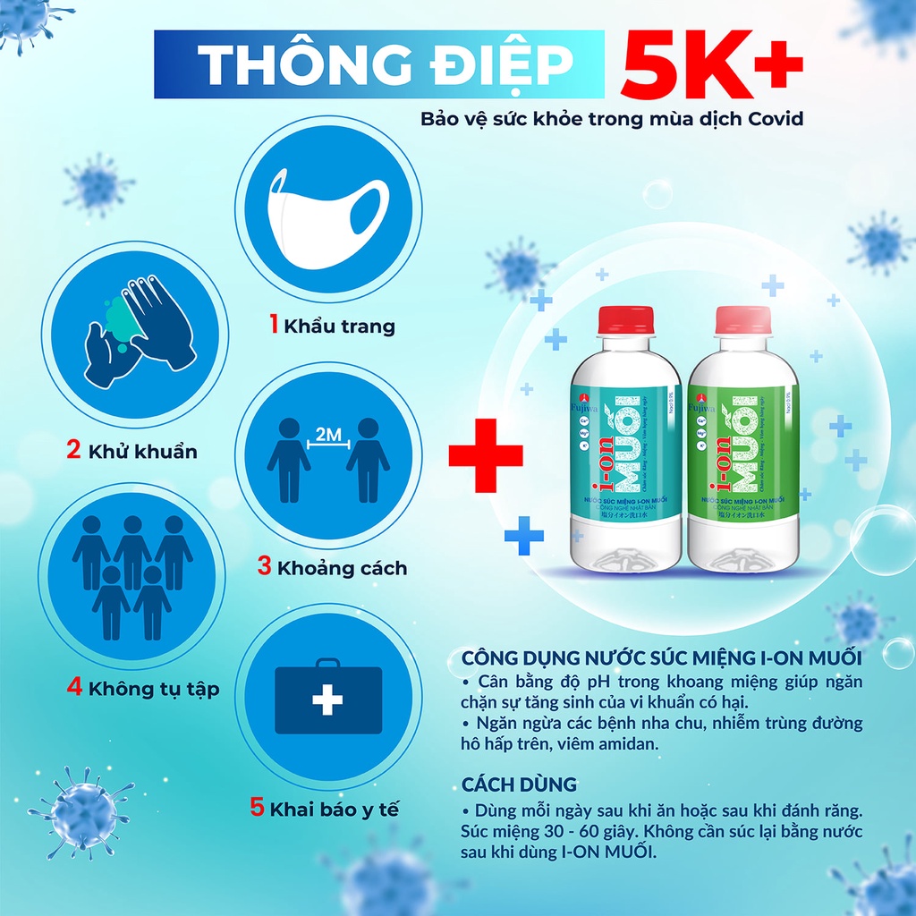 Nước súc miệng Ion Muối - 680ml