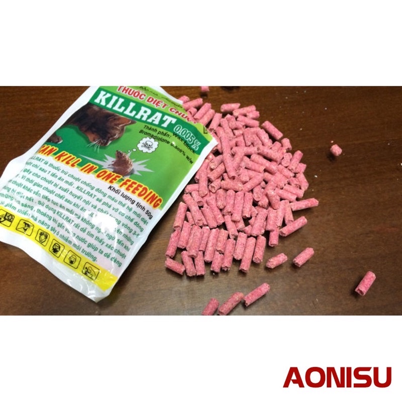 Thuốc diệt chuột KILLRAT 0.005% ( Hộp 2 gói)