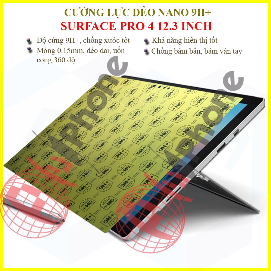 Dán cường lực dẻo nano Surface Pro 4 12.3 inch