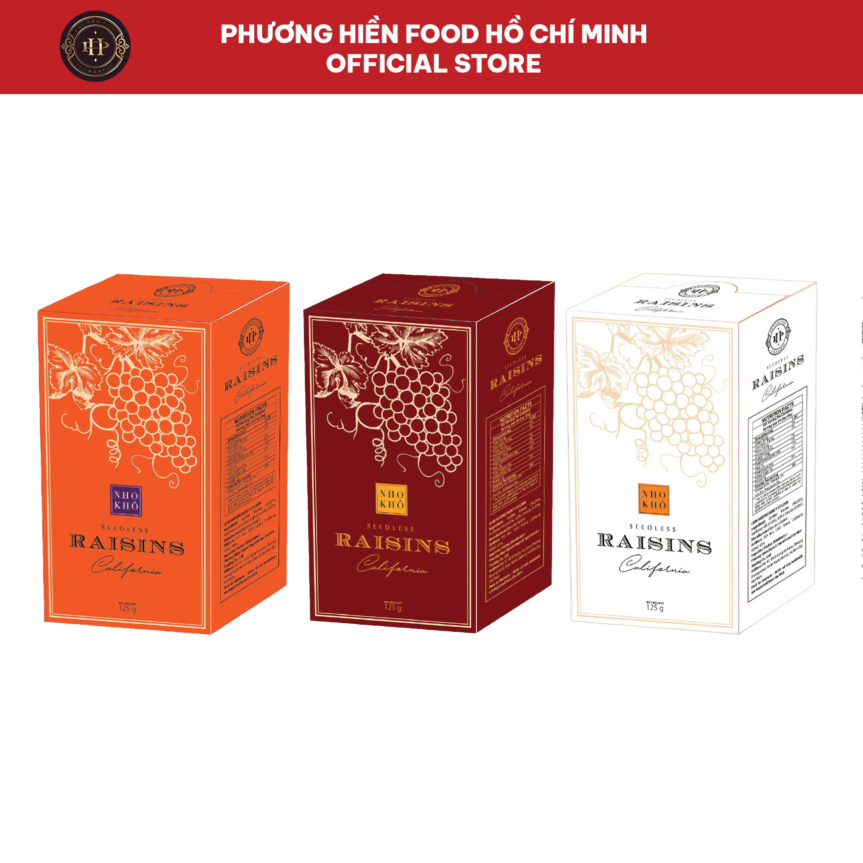 Nho khô vàng PH Raisins 125g