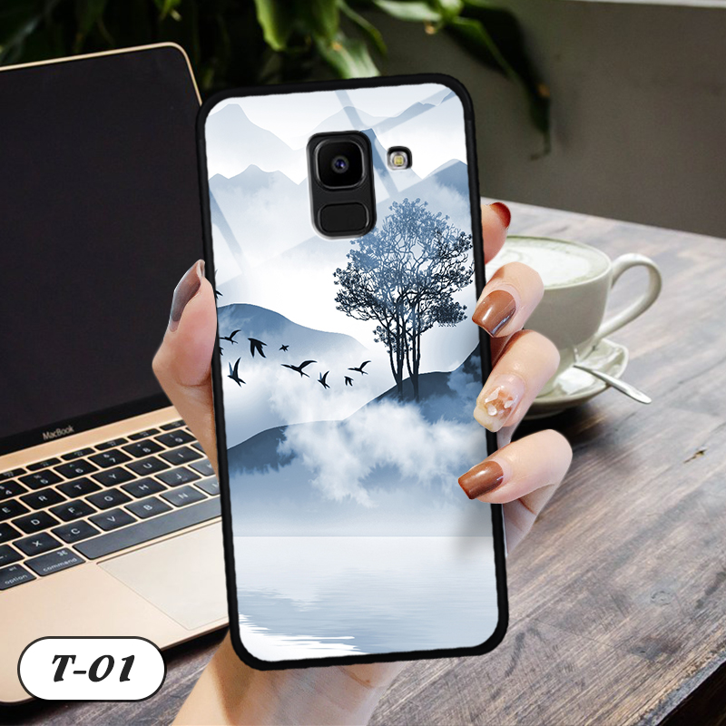 Ốp lưng kính 3d samsung galaxy j6