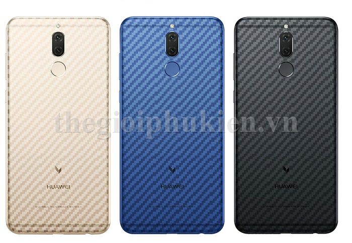 Miếng dán vân Carbon, các bon mặt lưng cho Huawei Nova 2i, Mate 10 Lite