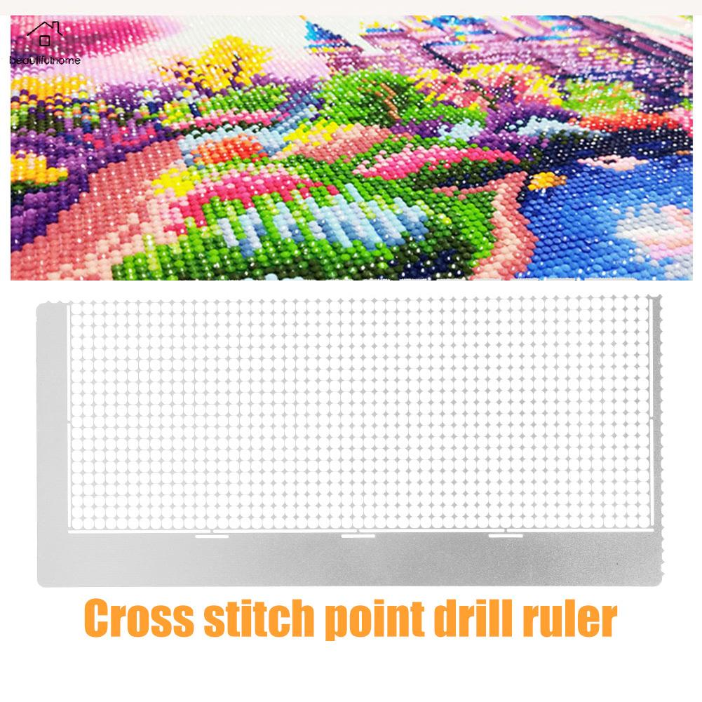 880 Holes Point Drill Ruler Diamond Painting Net Ruler Needlework Tool Embroidery Accessories