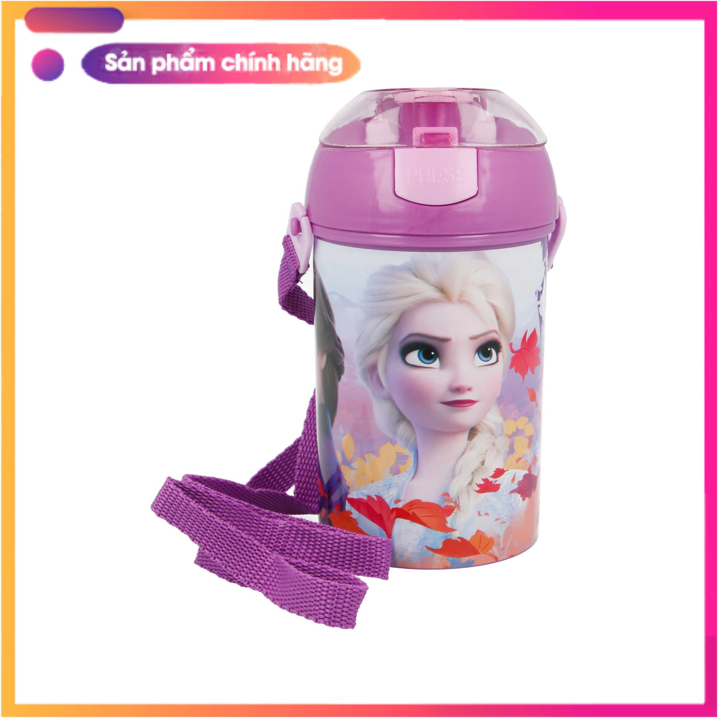 Bình nước học sinh dây đeo bebé - Frozen II  450ML