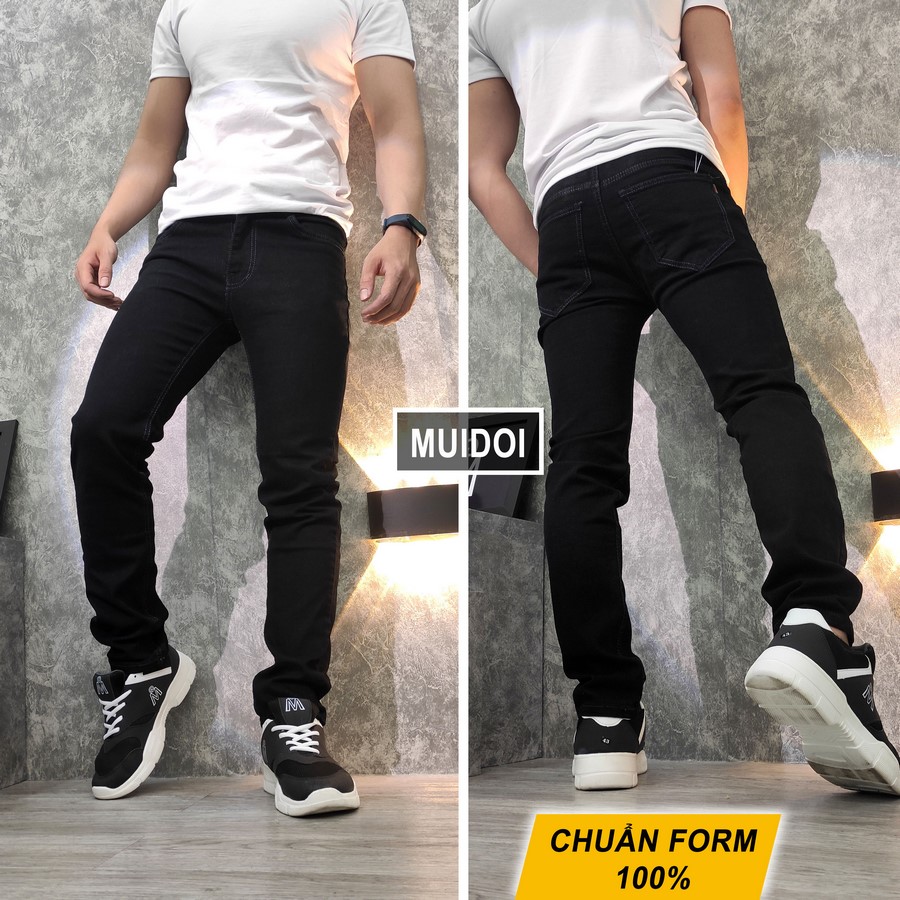 [HCM]Quần jean nam co giãn Muidoi Q98 (Đen)