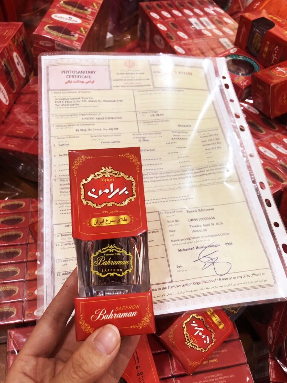NHỤY HOA Nghệ Tây Saffron Iran 1gram