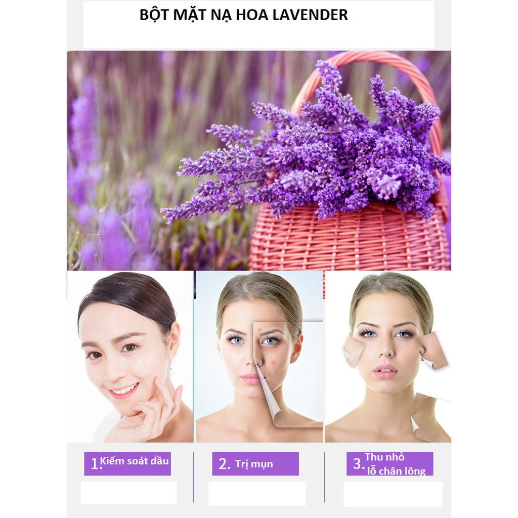 Mask dẻo đắp mặt na lavender dưỡng da cấp ẩm