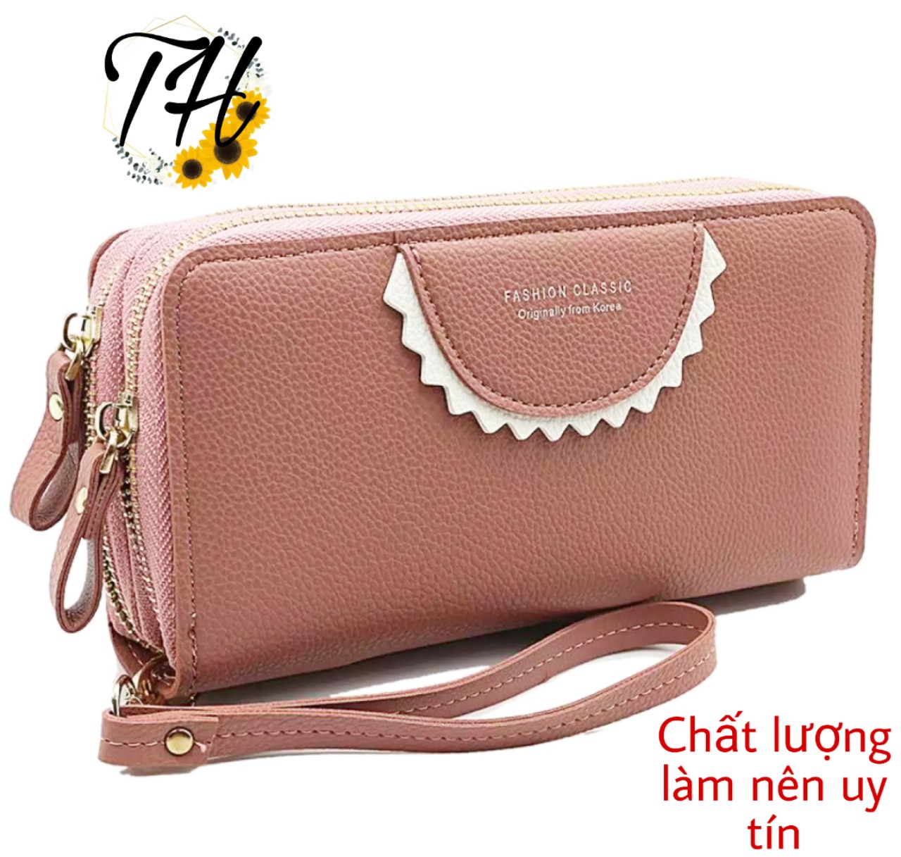 [HCM]VÍ NỮ CẦM TAY HÀN QUỐC HAI KHÓA KÉO SANG TRỌNG NHIỀU NGĂN CÓ NGĂN ĐỰNG THẺ ĐỰNG VỪA ĐIỆN THOẠI