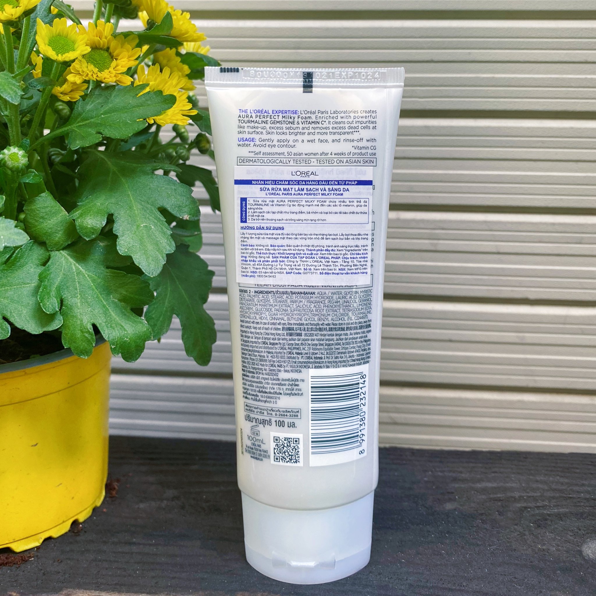 Sữa Rửa Mặt L'Oreal  100ml Aura Perfect Milky Foam