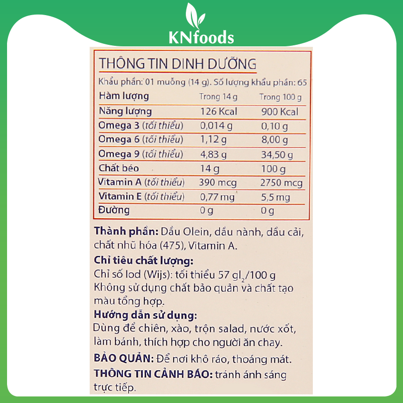 Dầu ăn cao cấp Happi Koki chai 1 lít