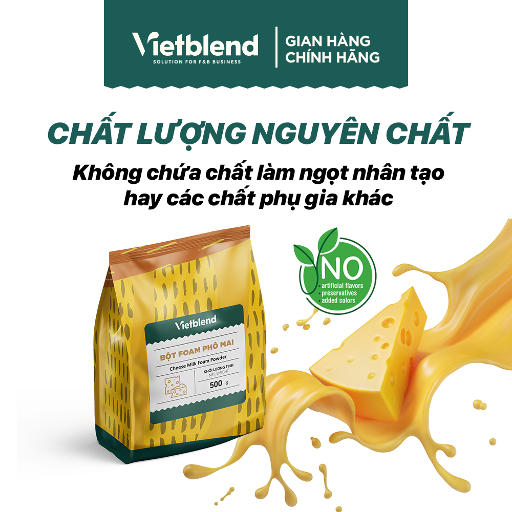 Bột Milk Foam Phô Mai VIETBLEND Túi 500g