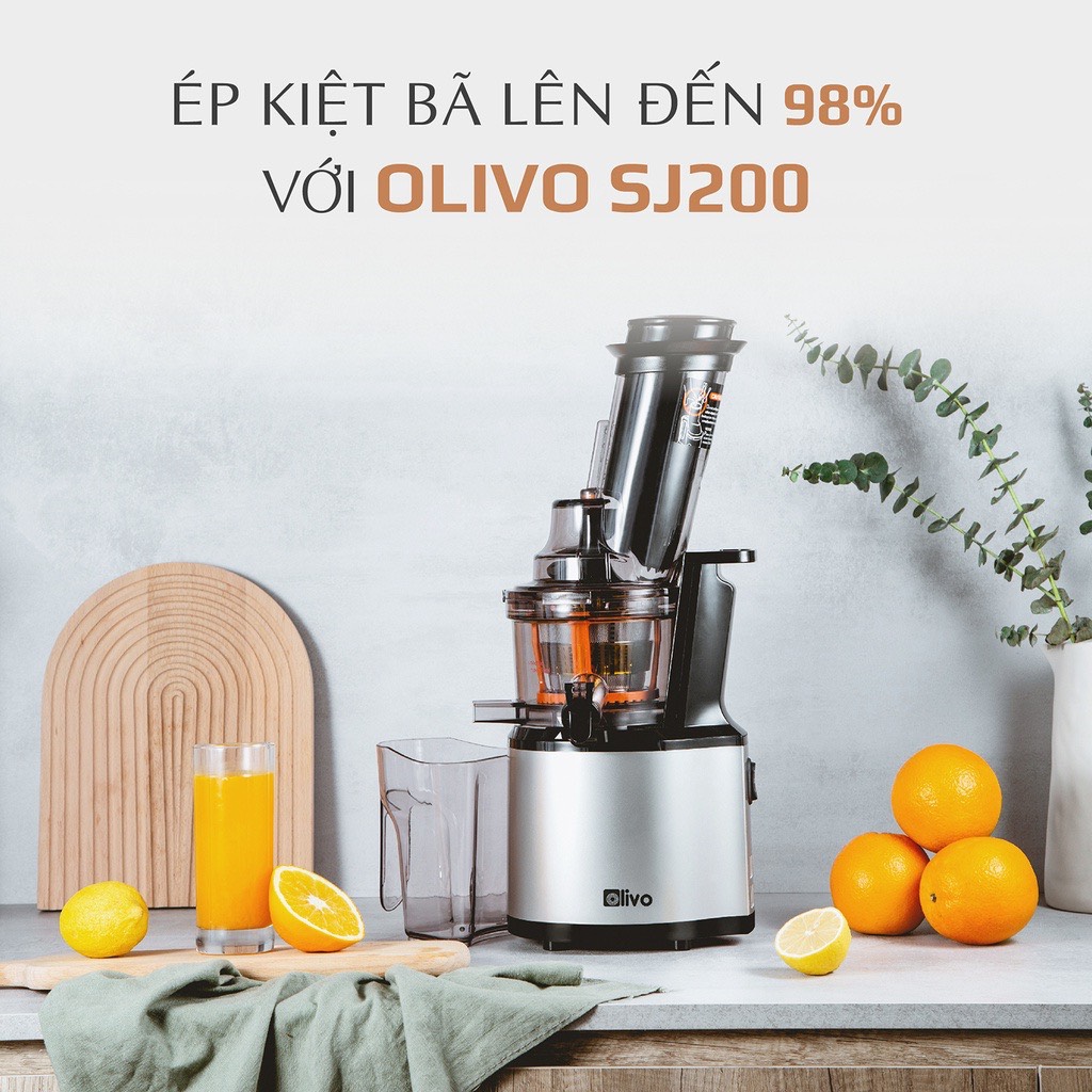 Máy Ép Chậm OLIVO SJ200 Đa Năng - Ép Kiệt Bã 98%