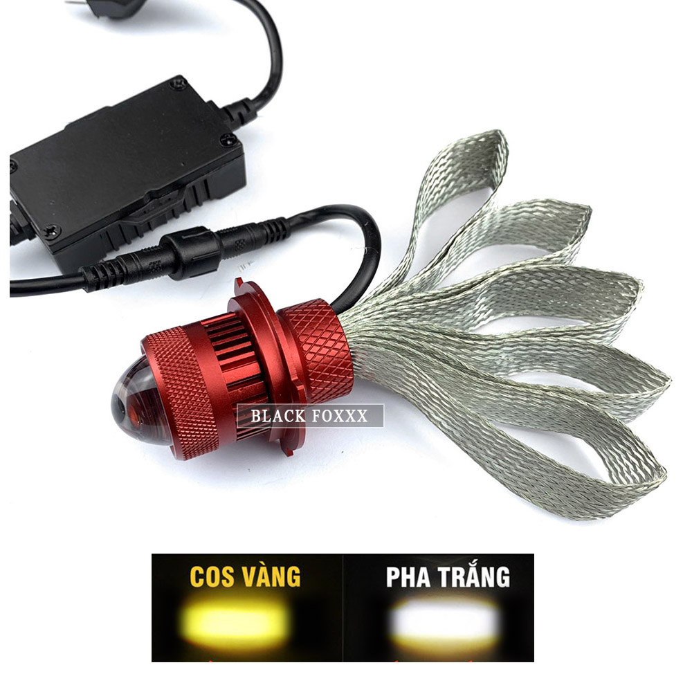 [HCM]Đèn Pha Bi Cầu Ruby Cos Vàng  Pha Trắng [ 1 Chiếc ]