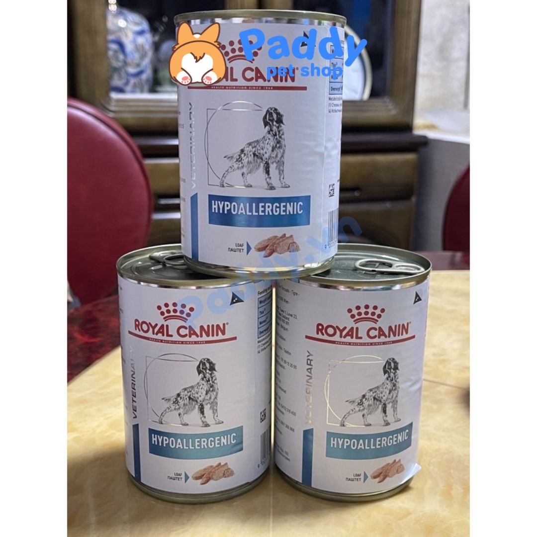 Pate Cho Chó Dị Ứng Royal Canin Hypoallergenic Lon 400g