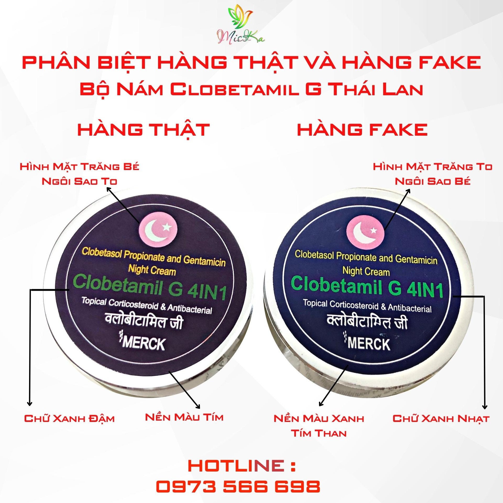 [CHÍNH HÃNG] Kem Nám Clobetamil G Thái Lan