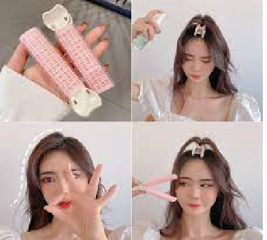 Kẹp uốn phồng chân tóc mái phong cách hàn quốc