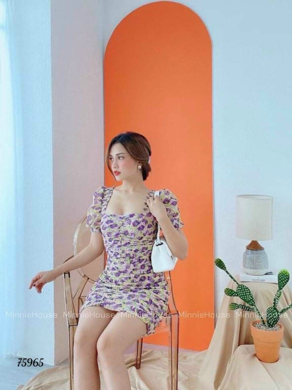Đầm body hoa nhí đủ size 40-57kg