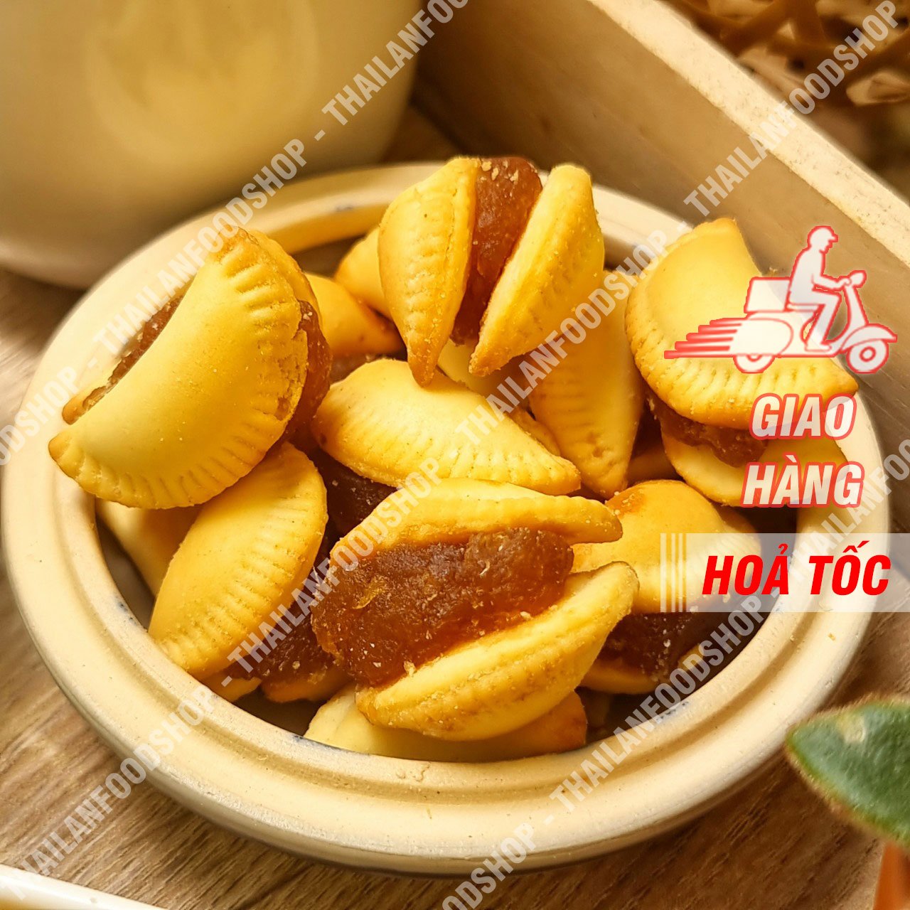 Bánh Sò Nhân Khóm Thái Lan - Lon 350gr