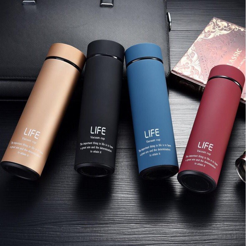 [FREESHIP❤️] BÌNH GIỮ NHIỆT RUỘT INOX 500ML