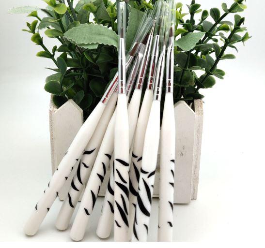 Set cọ phẩy vẽ, đắp bột trang trí móng 8 cây