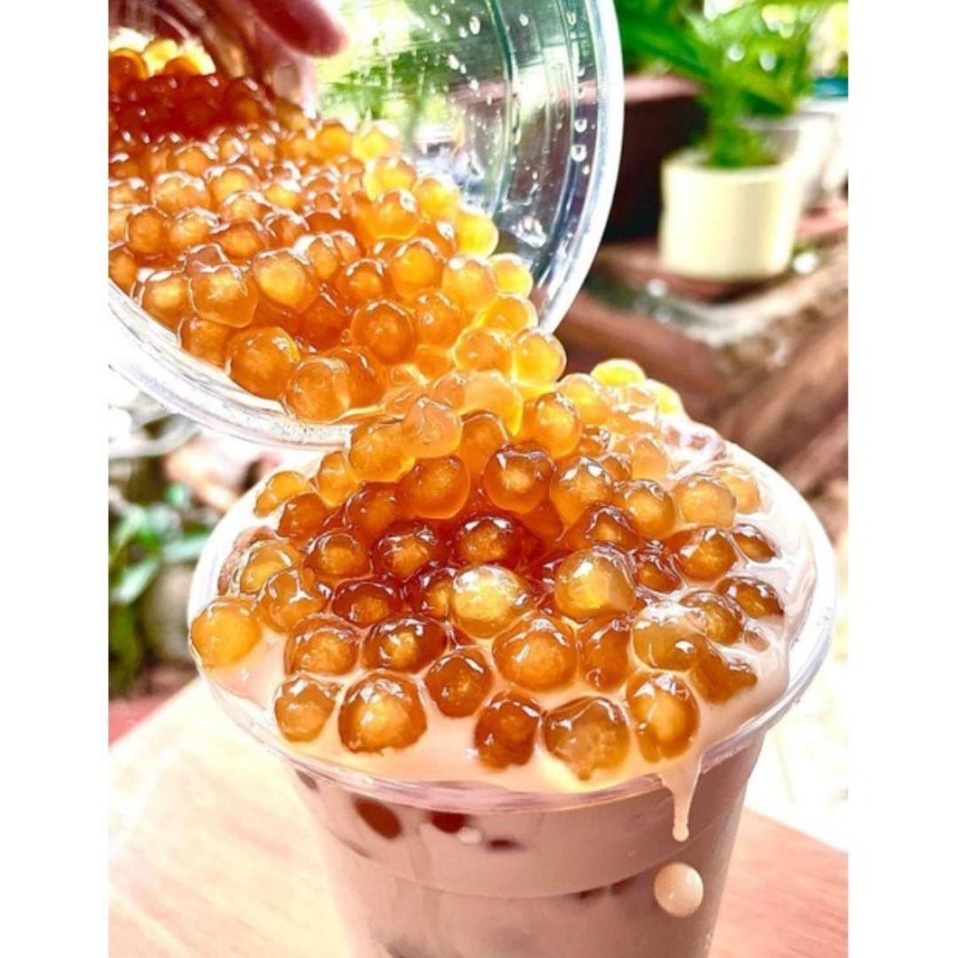 Trân Châu Hoàng Kim Krub.O Túi 500g - 1kg Topping Đậm Vị, Giòn Dai Hấp Dẫn