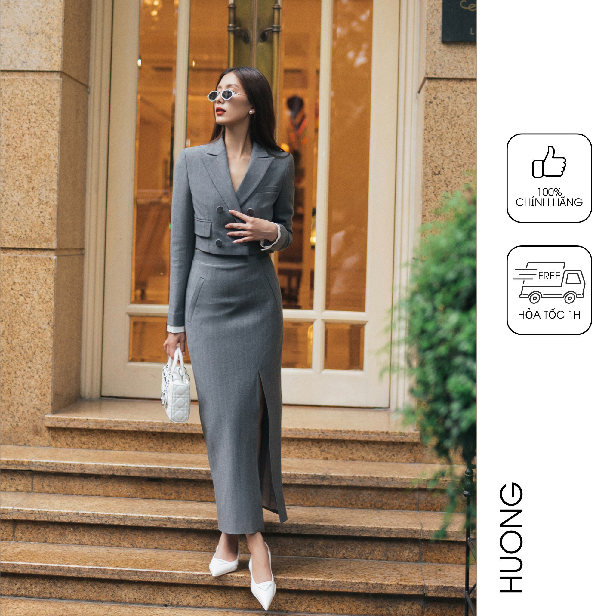 Áo vest lucia vest huong boutique hbvest241