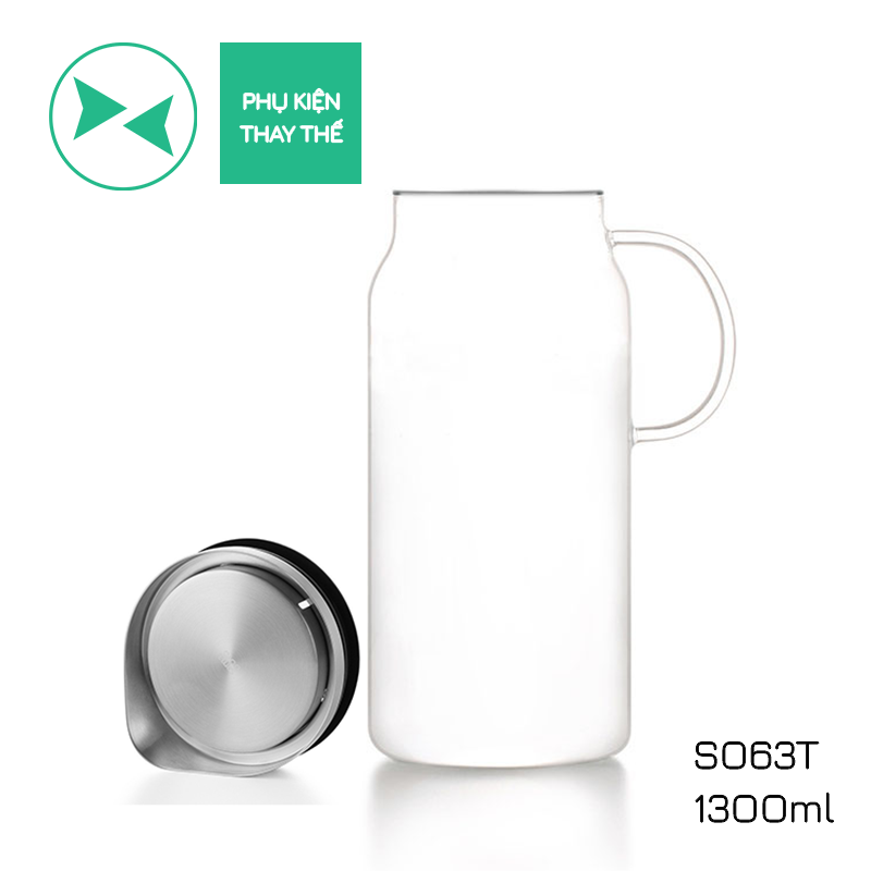 Phụ Kiện :  Thân Bình Thủy Tinh S063T - 1300ml (Dùng thay thế cho bình S063 )