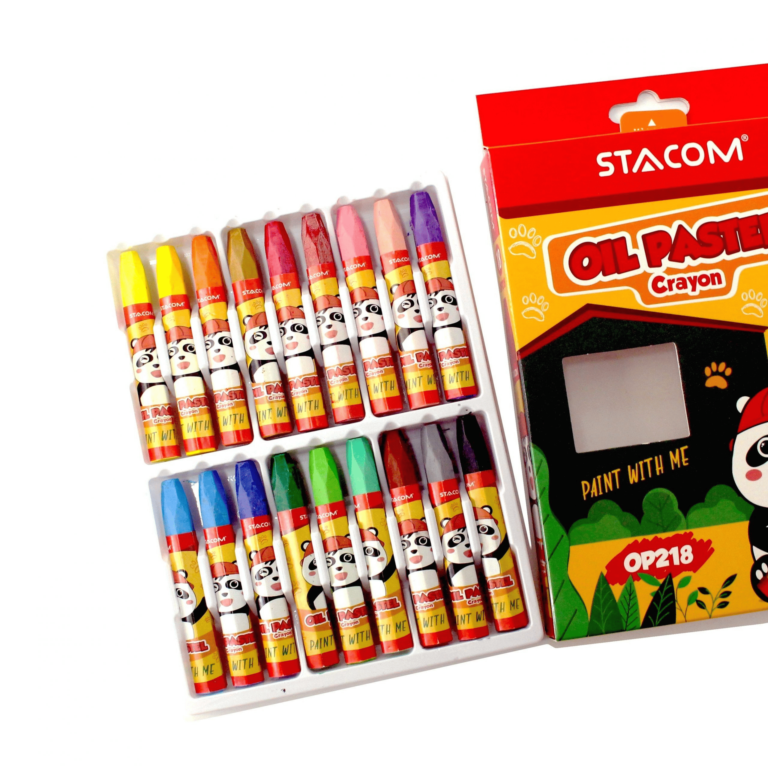 Bút Sáp màu dầu Oil Pastel Stacom 12/18/24/36 màu