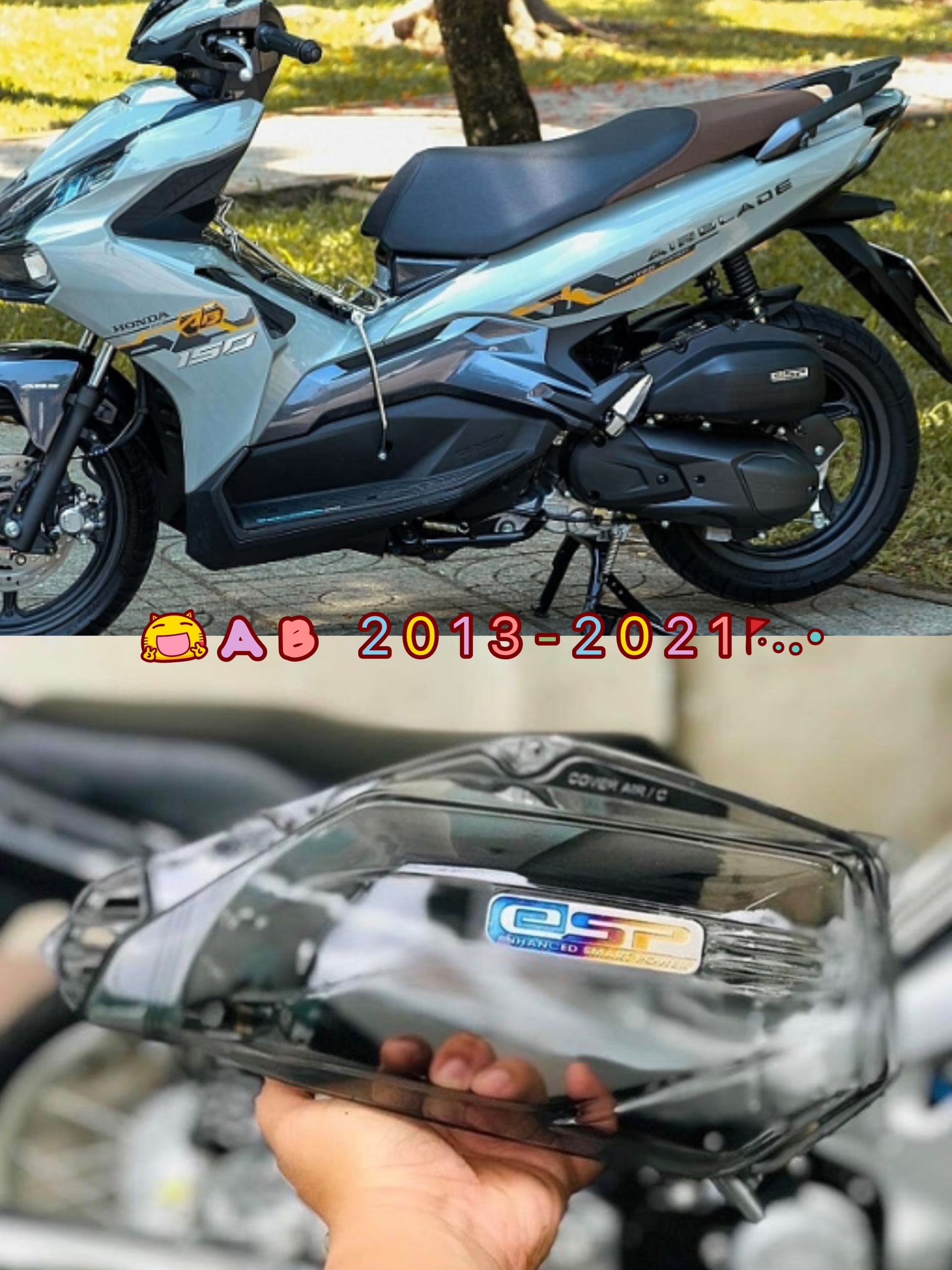 Ốp lọc gió trong suốt gắn các loại xe Vario , Ab, Click, Vision