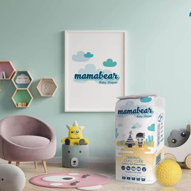 Tã quần Mama Bear Mamabear combo 50 miếng đủ size