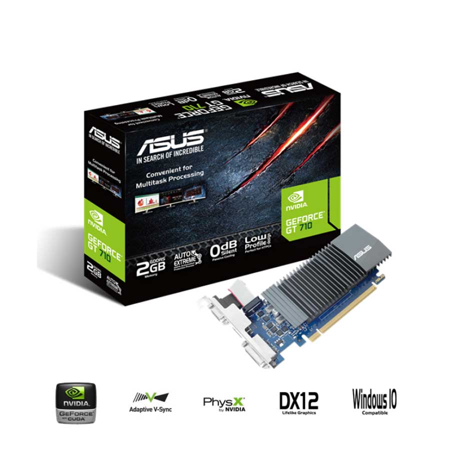 Card màn hình ASUS NVIDIA GeForce GT 710 2GB GDDR5