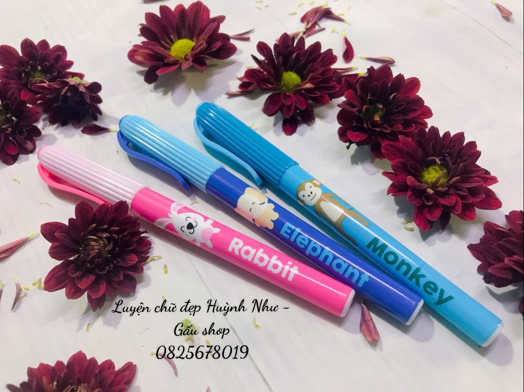 🐰 Bút máy luyện chữ hình con vật dành cho bé lớp 1