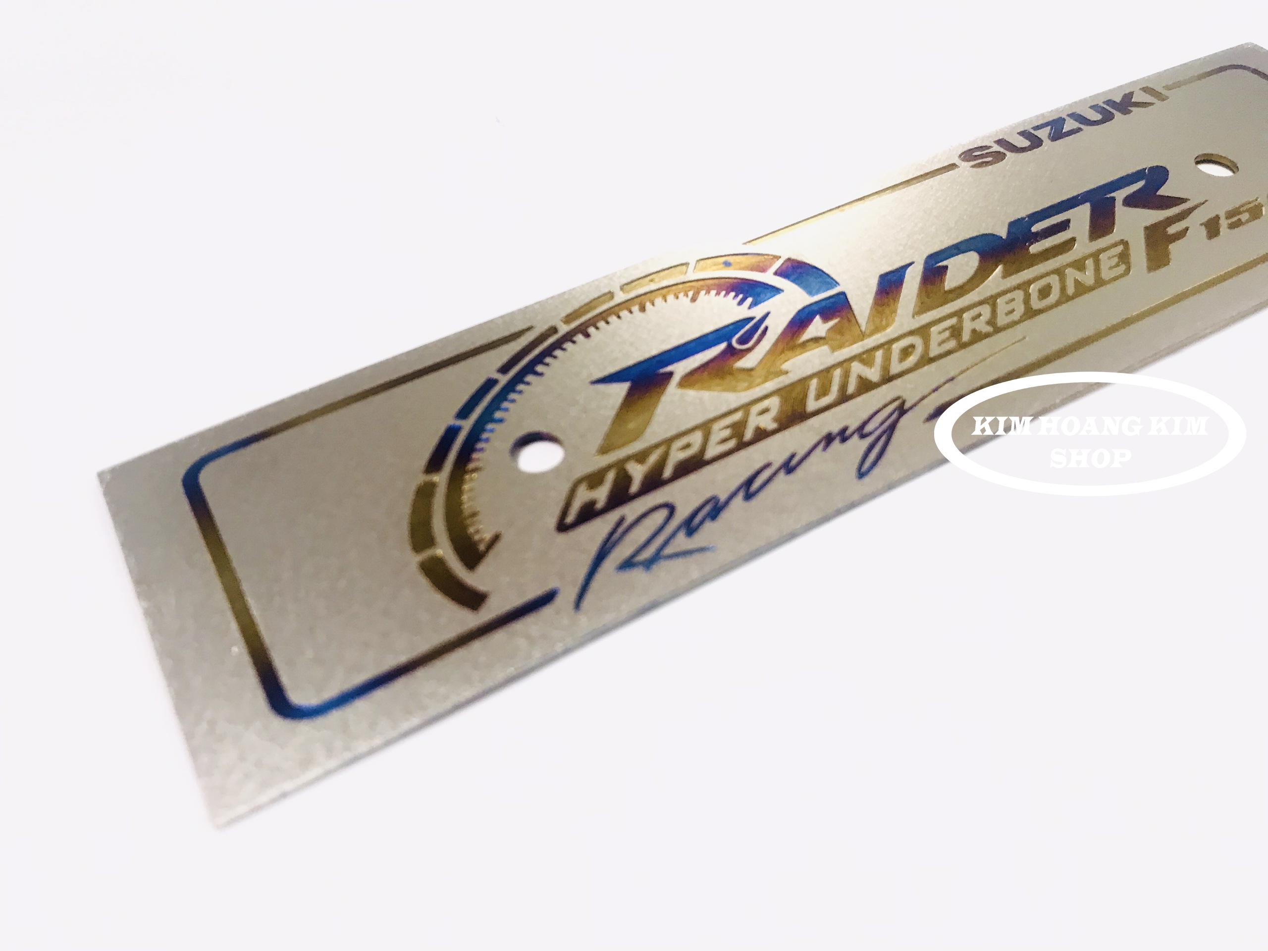 Bảng tên TiTanium Khò gắn Raider + 2 ốc Proti
