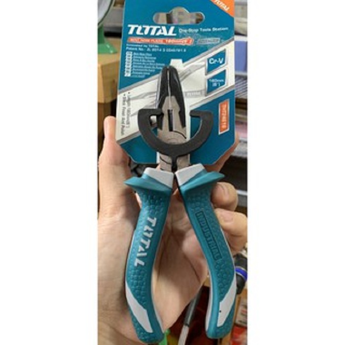 6"/160mm kềm mũi nhọn mỏ cong total tht24616