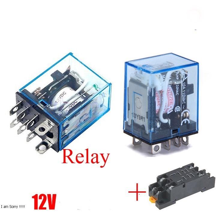 RELAY OMRON LY2NJ 12VDC 10A 8 chân lớn + đế