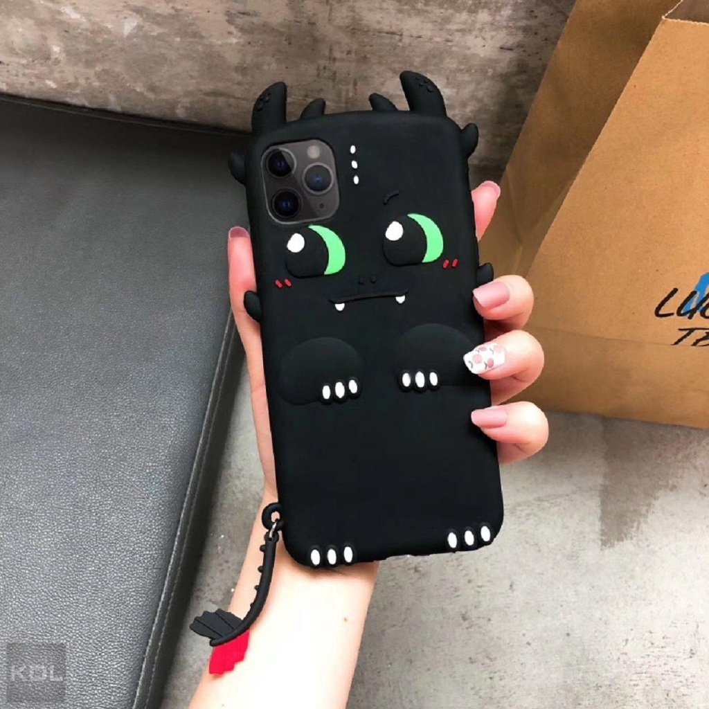 Ốp Lưng Iphone ⚡ Ốp Silicon Night Fury Light Fury Iphone 6- 11 Promax