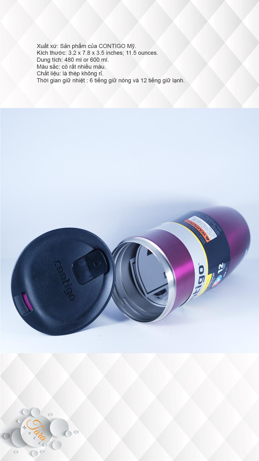 Bình giữ nhiệt West Loop Autoseal Contigo 414ml