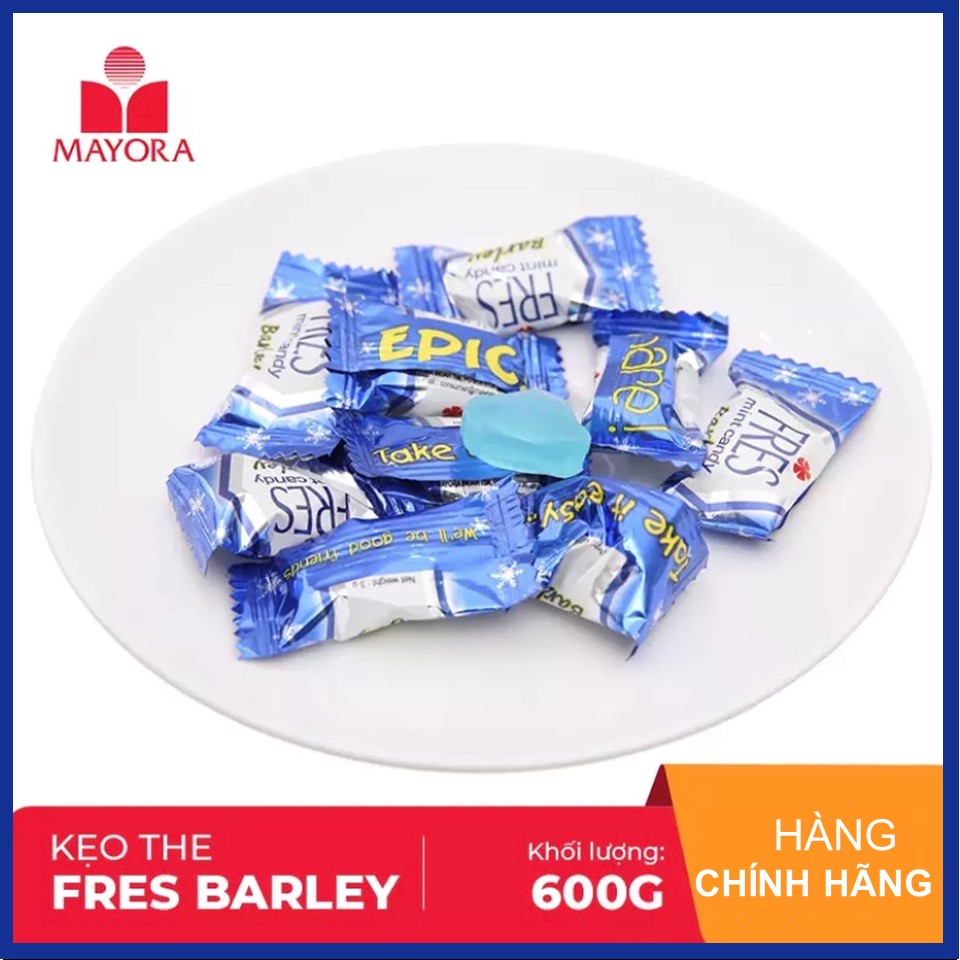 Kẹo Fres Barley (Xanh Dương) Hủ 600G