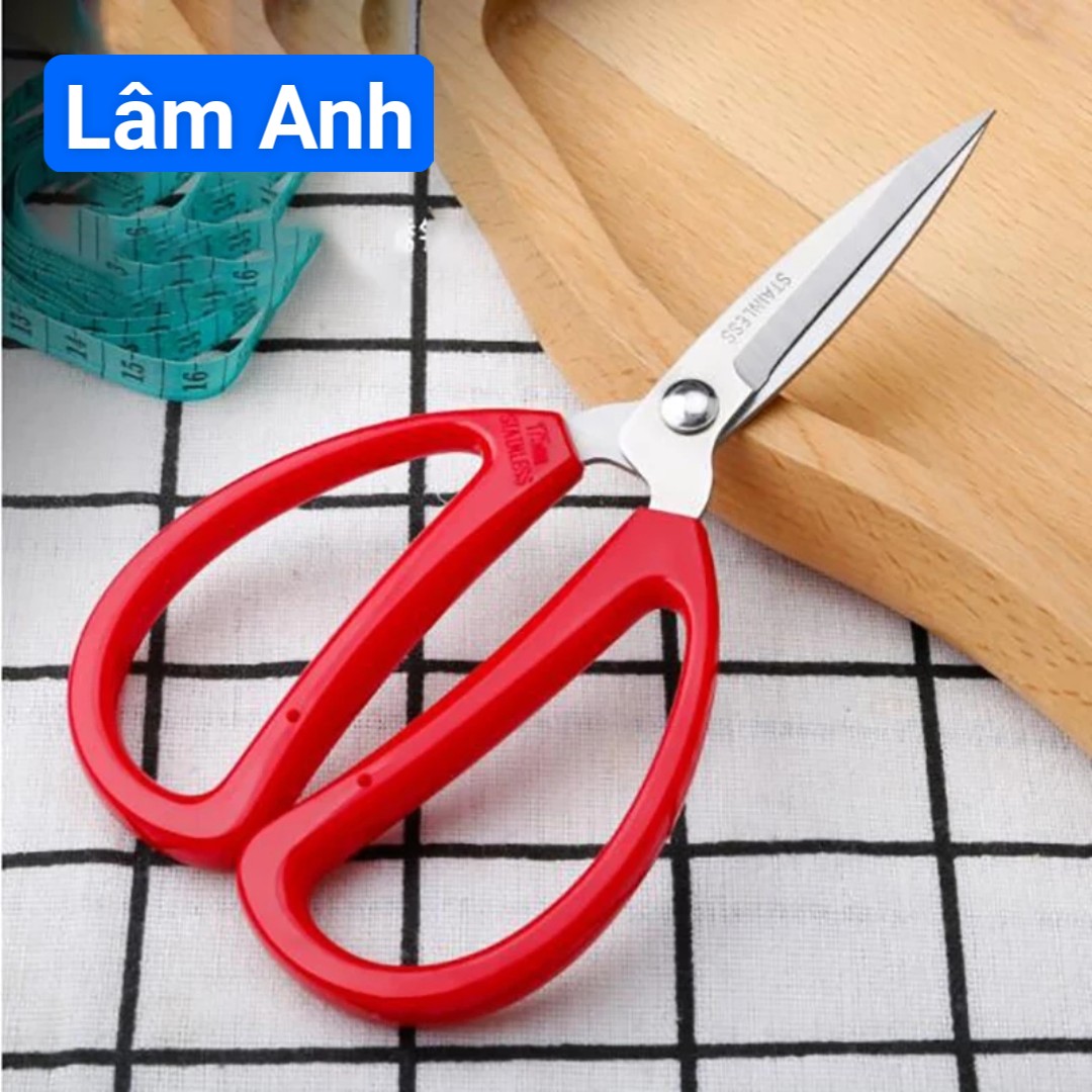 Kéo Cắt Thực Phẩm , Kéo Cắt Giấy Cán Đỏ