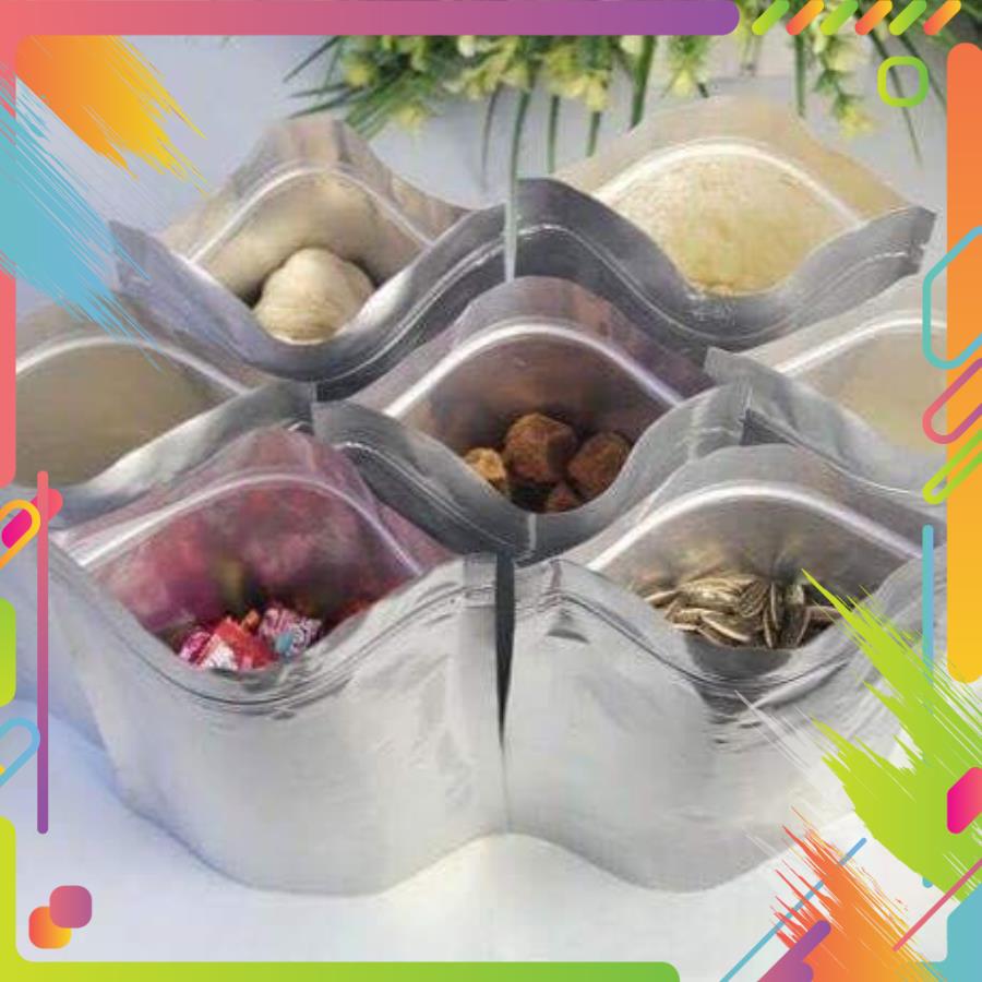 1KG TÚI ZIP BẠC ( TÚI ZIPPER ĐÁY ĐỨNG TÚI TRÀ SỮA) - BAO BÌ KHẢ ANH