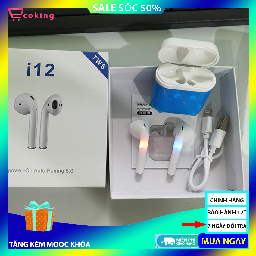 Bluetooth headset wireless i12s stuffed ears ecoking new connector 5.0 chip 6 Jery class time upper, compact Convenience vivid sound, ear phone I12 iOS and androi, ear phone stuffed ears, earphone phone I12 Pro Max, ear phone