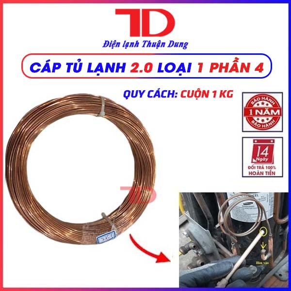 Cáp tủ lạnh điều hòa máy lạnh, ống mao ống đồng - Điện Lạnh Thuận Dung