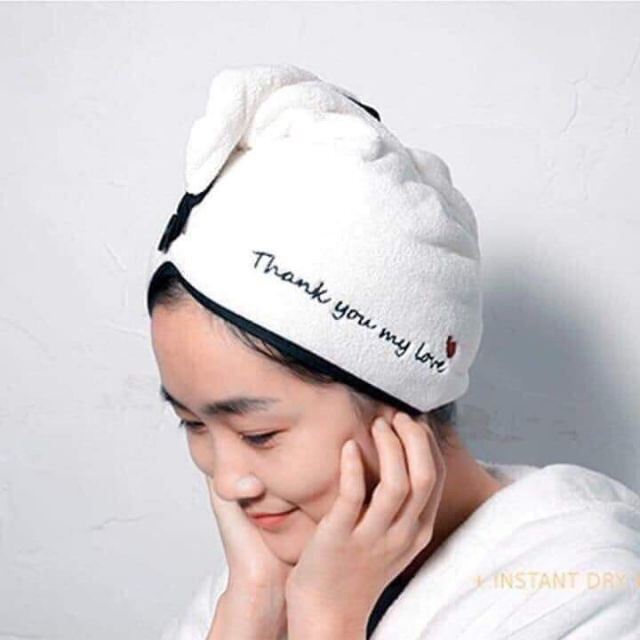 Khăn quấn tóc siêu thấm khô nhanh