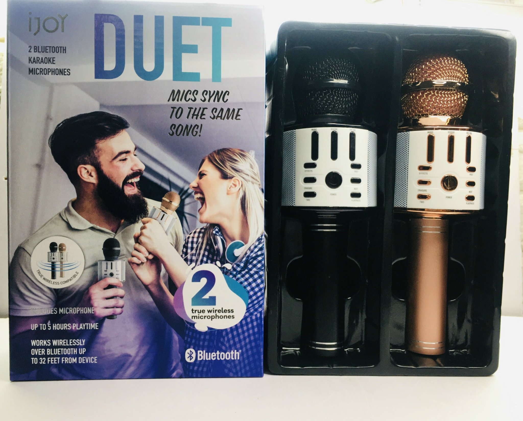 Verkstar Q30 Wireless Bluetooth Microphone Speaker KARAOKE 2in1 [HÀNG MỸ]