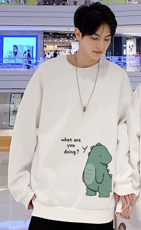 ÁO ĐÔI SWEATER KHỦNG LONG CẮN ĐUÔI