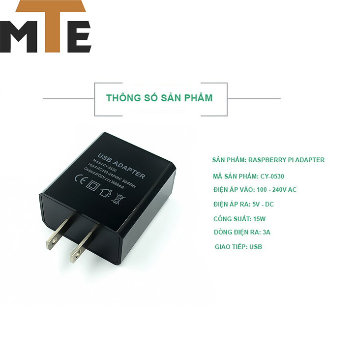 Nguồn Raspberry Pi-4 5V/3A