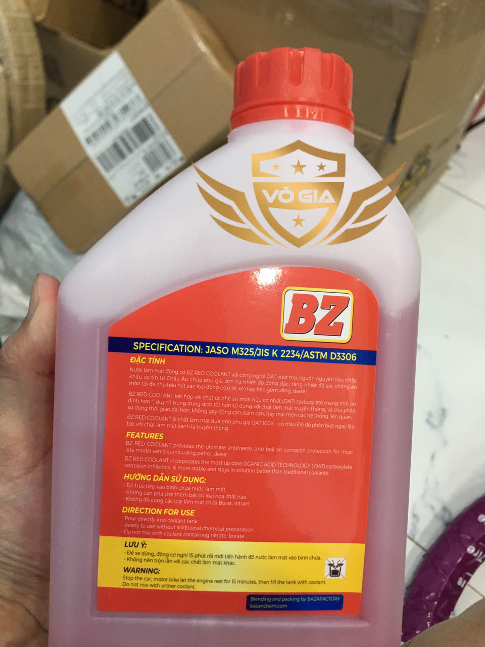 Nước làm mát BZ Coolant dùng cho các dòng xe máy