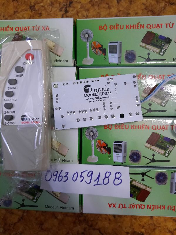 Bo quạt Điều Khiển Từ Xa Đa Năng