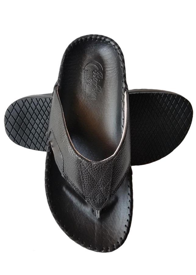 Dép xỏ ngón nam biggben da bò thật xnb30