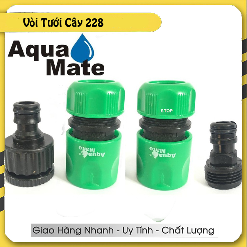 Trọn bộ khớp nối nhanh dây ống mềm Aquamate Đài Loan phi 12 14 16, sản phẩm có thời gian hỗ trợ bảo hành là 6 tháng, loại bảo hành là bằng hóa đơn mua hàng